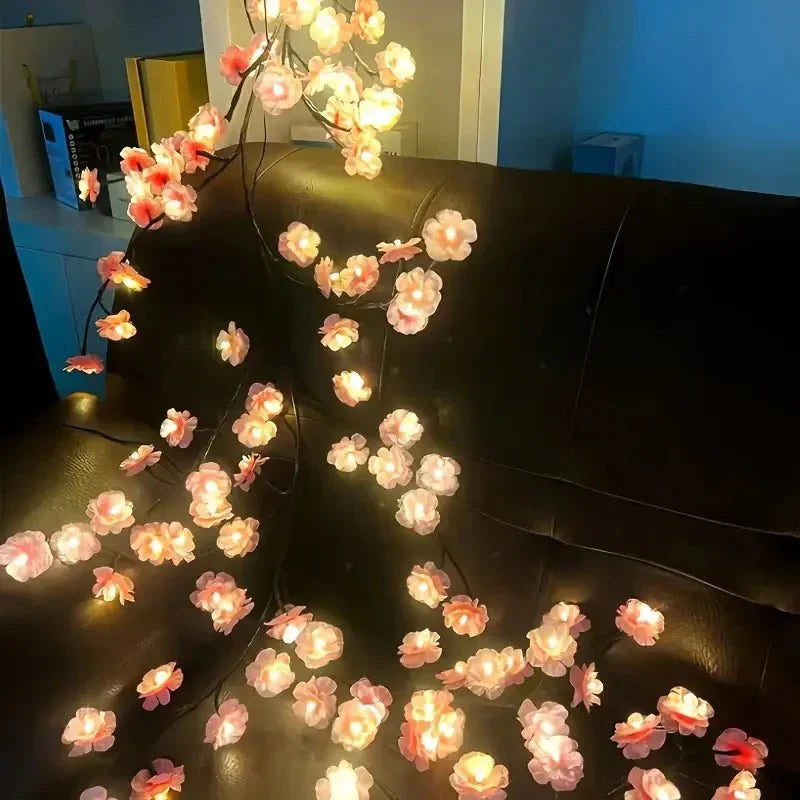 PetalGlow - Envoûtante guirlande lumineuse LED Sakura