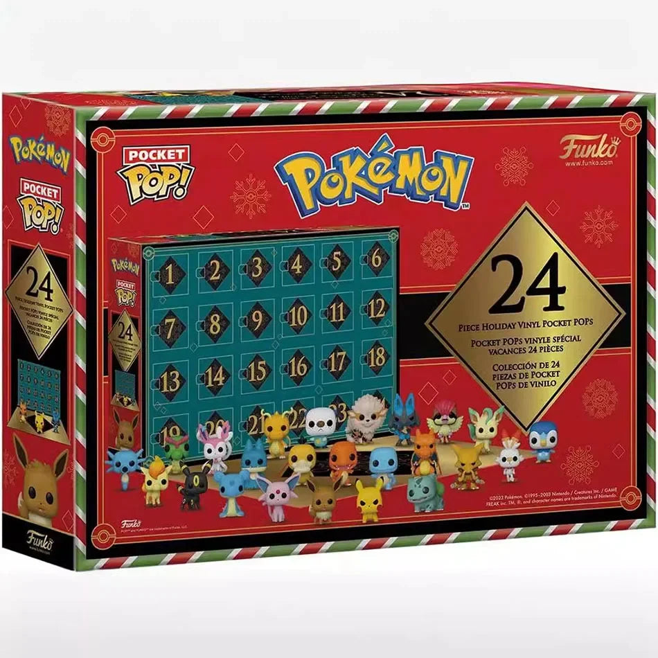 Calendrier de l'Avent Pokémon 2024 Boîte Surprise - Figurines Pikachu, Star Wars et Spider-Man pour Enfants