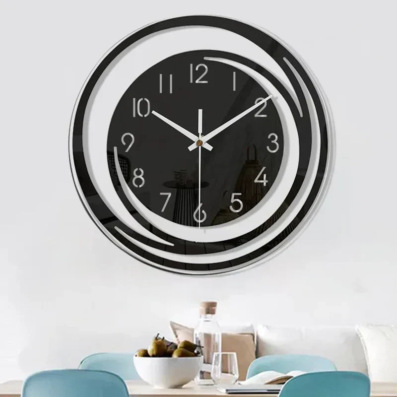 Floroux Stille | Horloge Murale Silencieuse Moderne au Design Scandinave