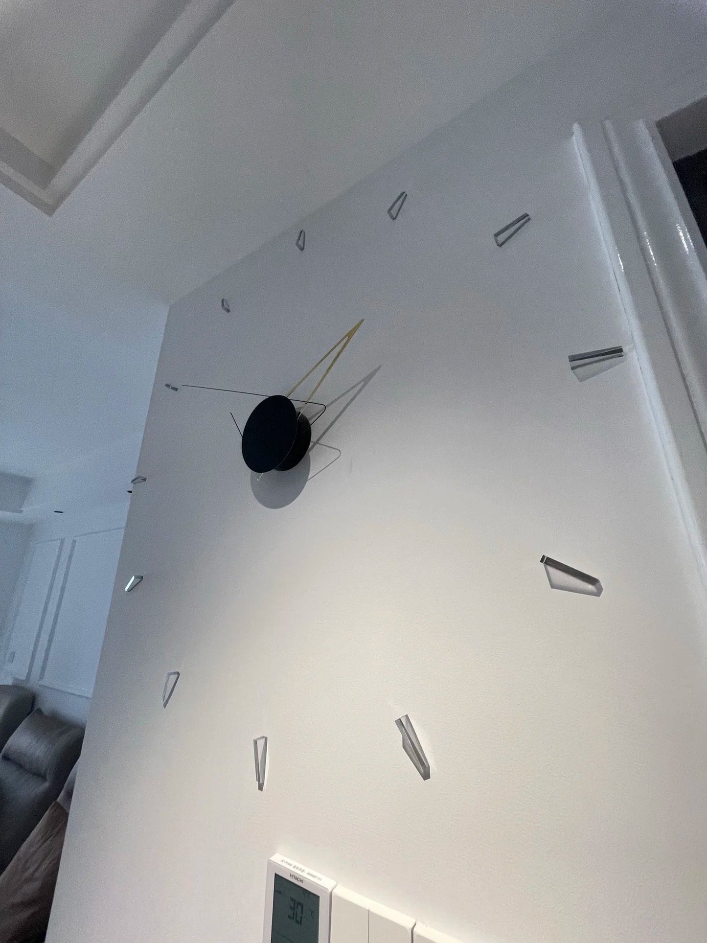 ModernArt Horloge - Horloge Murale Silencieuse pour Minimalisme