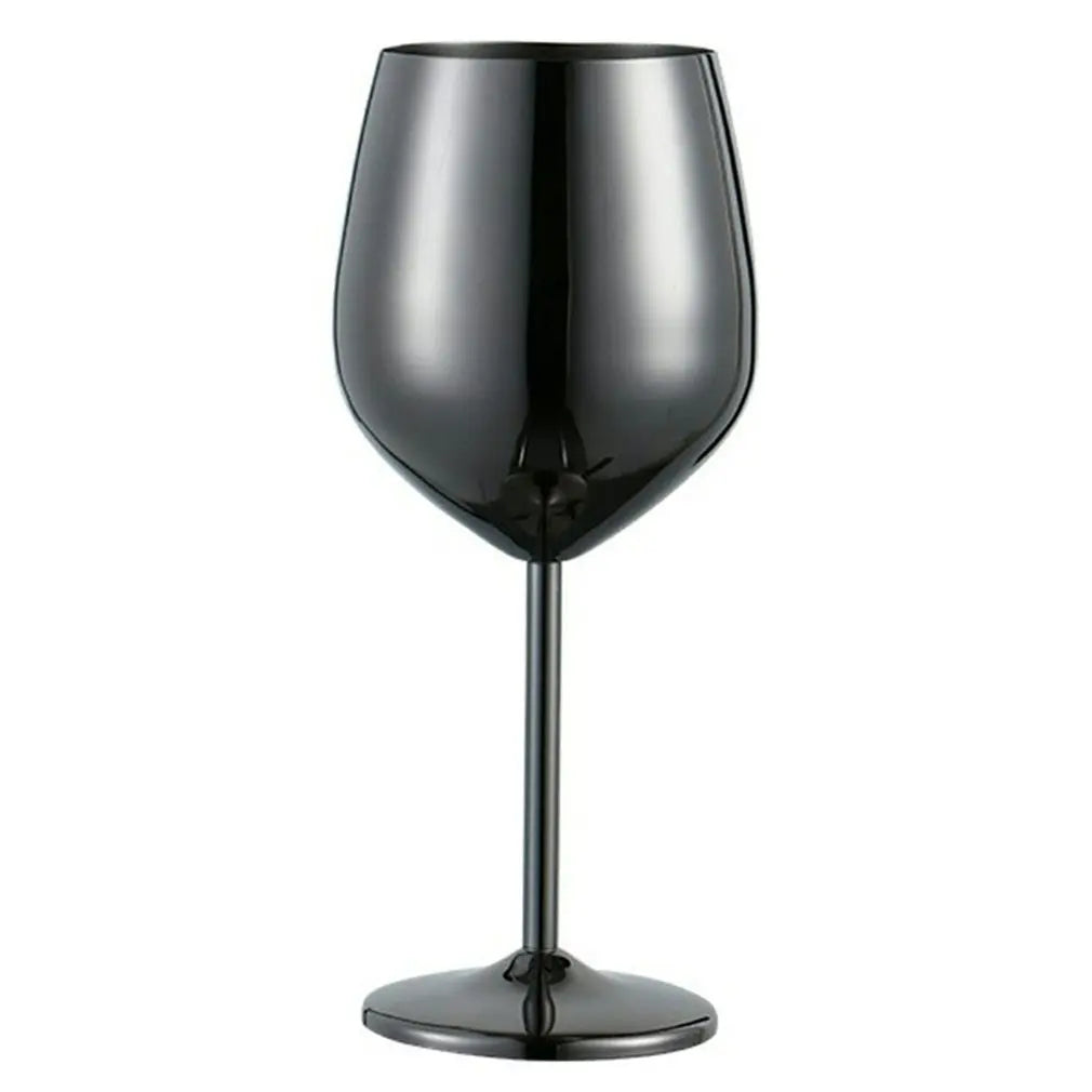 Verre à vin en acier inoxydable teinté miroir
