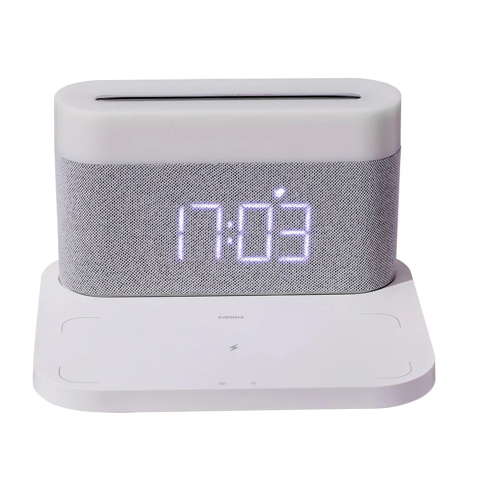 TechLumi - Station de Charge 15W avec Réveil Lumineux Intégré