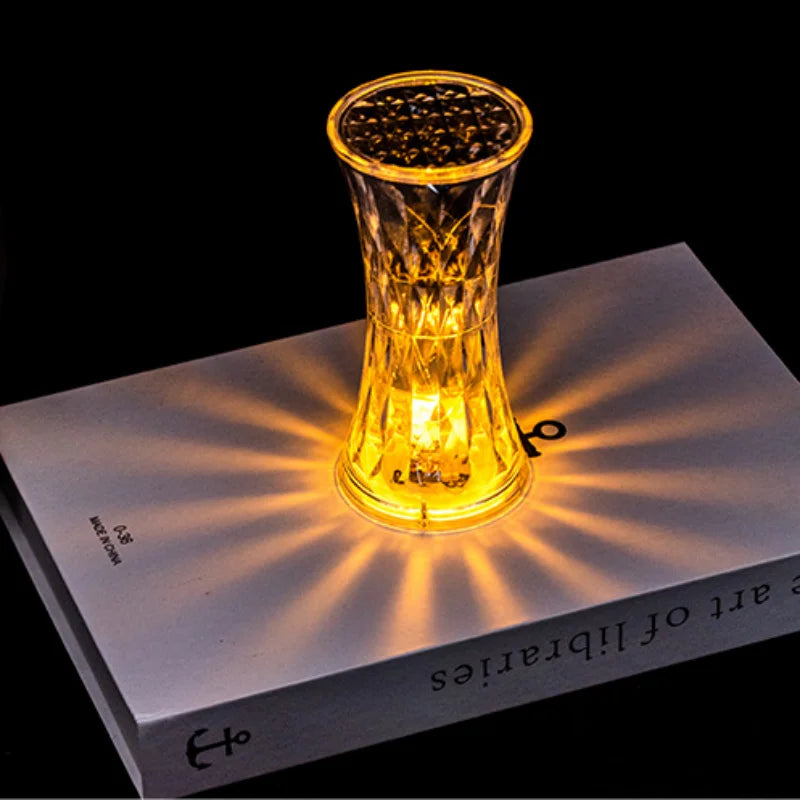 LumiDiamant - Lampe LED Transparent Diamant pour Lecture