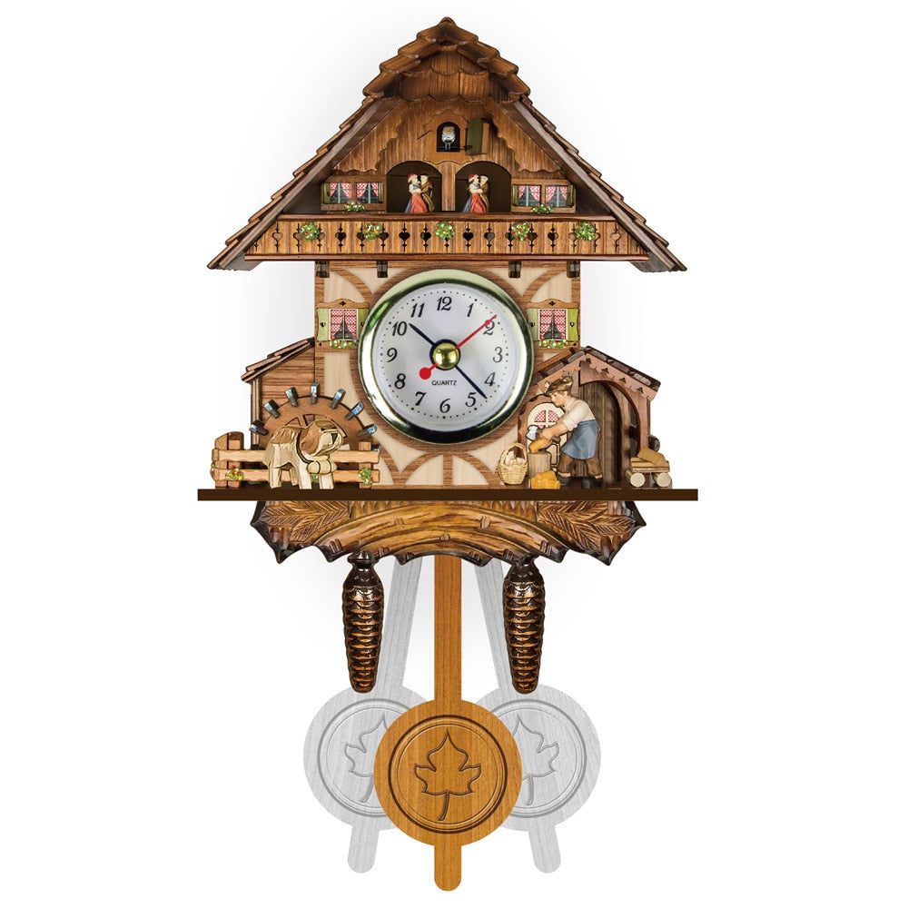 Horloge murale rétro à coucou