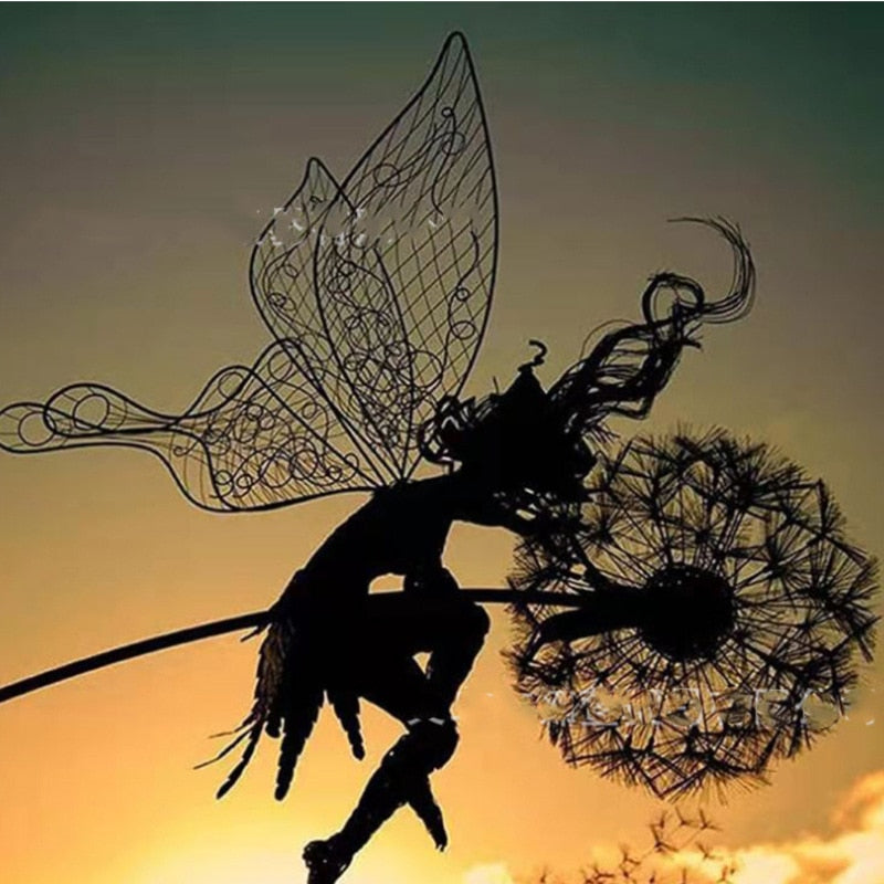 Angel Enchanting Fairy Garden Sculptures Décoration de Jardin