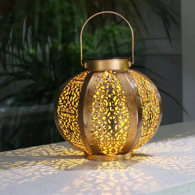 Floroux Art Deco Solar Lamp | Elegant Garden Lighting | Durable LED Lamp | Decorative Outdoor Light