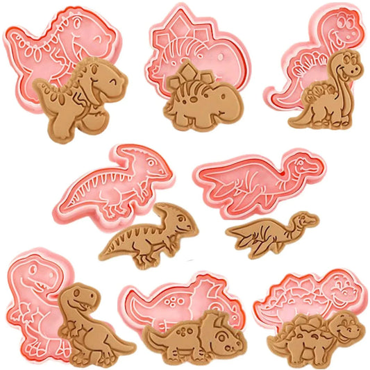DinoBak - Set de 8 emporte-pièces dinosaures amusants