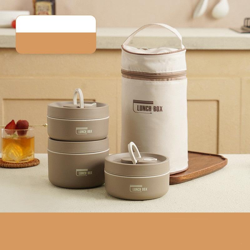 Set de lunchbox isolé intelligent | Idéal pour le travail et les voyages