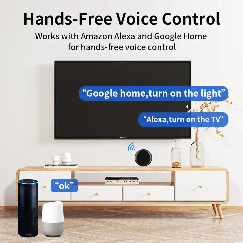 Télécommande d'appareil IR sans fil Tuya Smart - Contrôle WiFi via les applications SmartLife Google Alexa