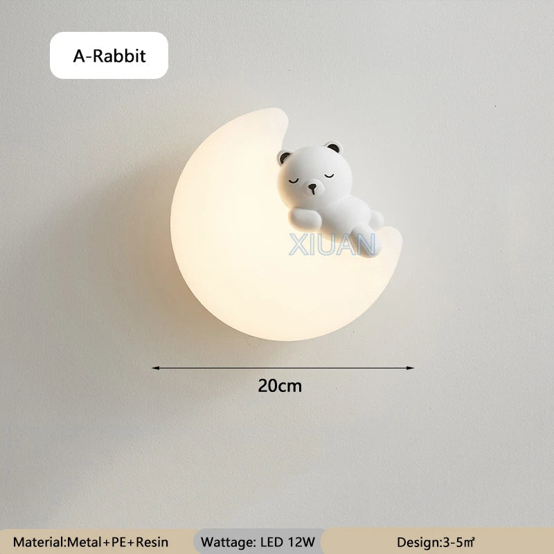 MoonAnimal – Lampe de Lune Magique pour Chambres d'Enfants