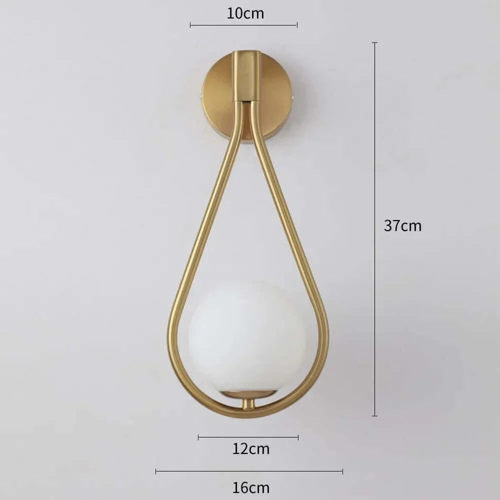 Appliquer Luxueux Verre Boule Applique