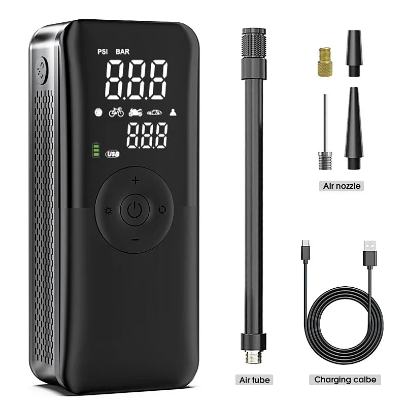 Pompe à air de pneu rechargeable - Puissance maximale pour chaque aventure