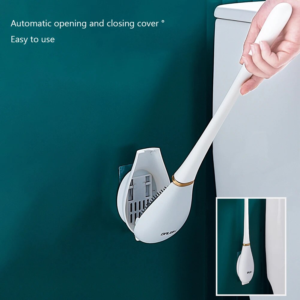 SumiClean - Brosse de Toilette en Silicone Rigoriste pour Votre Salle de Bain