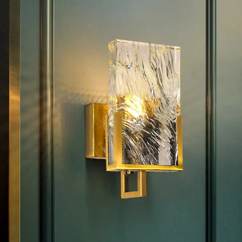 ÉléganceLumi - Applique Murale en Cristal Doré