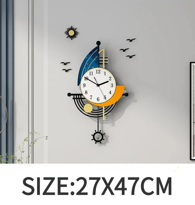 NauticTime Horloge - Élégante Horloge Murale Voilier