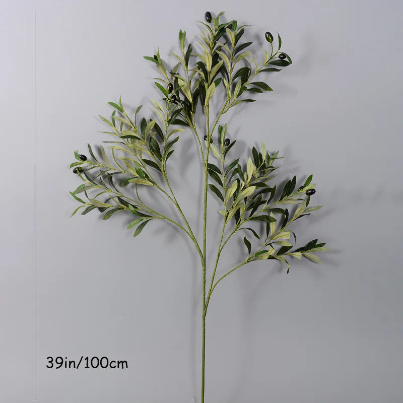 Floroux Branches d'olivier artificiels | Branches de décoration réalistes | Complément parfait pour la maison et les événements
