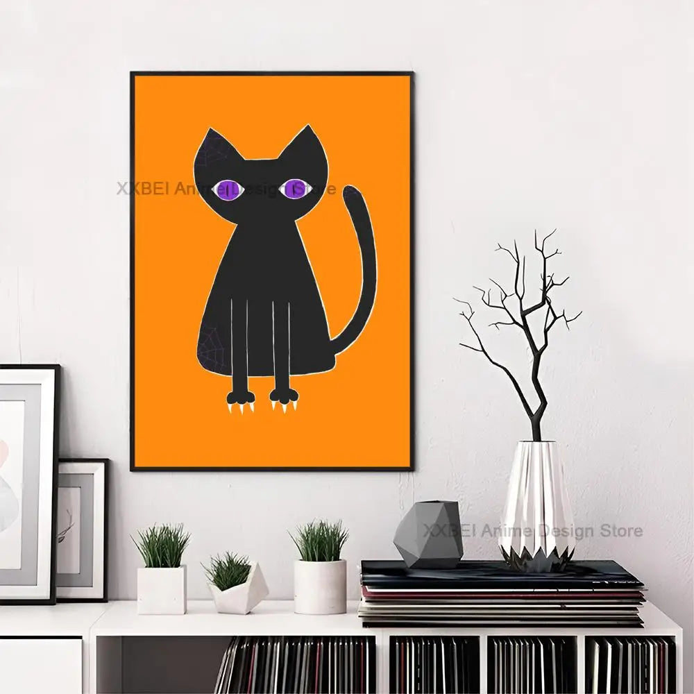 Affiche en toile premium Space-Age Atomic Cat