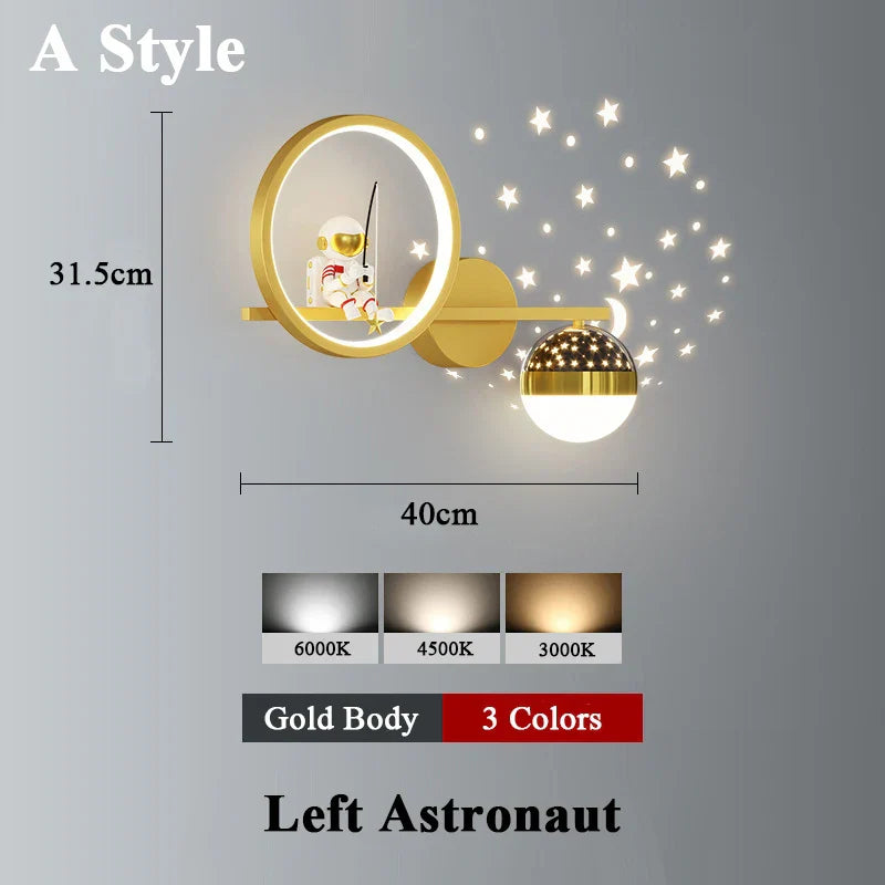 Applique murale Space Sconce projecteur d'étoiles en métal