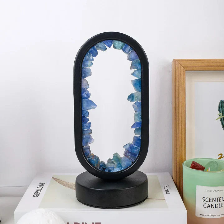 LAMPE de table MONDO, améthyste naturelle