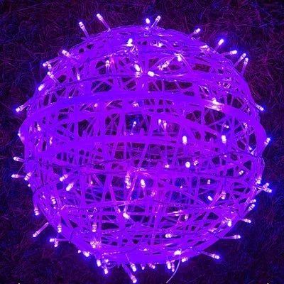 Sphere Lumières de Fête en Osier - Éclairage de Fête Élégant en Osier pour Chaque Occasion