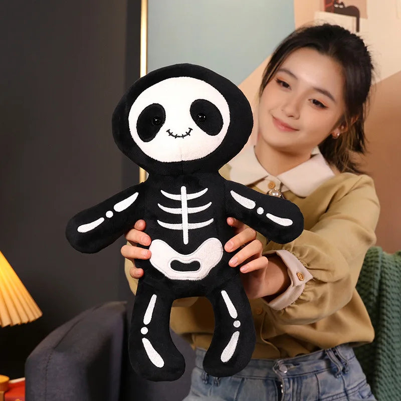Floroux - Peluche de squelette mignonne pour des moments d'Halloween effrayants
