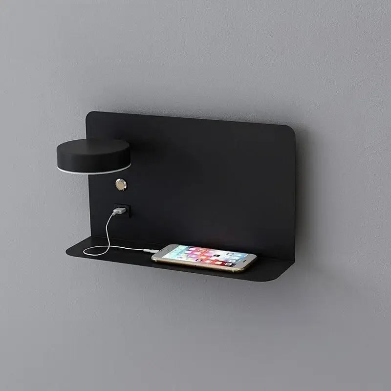 Lumière Élégante - Lampe de Chevet avec Port USB pour un Confort Moderne