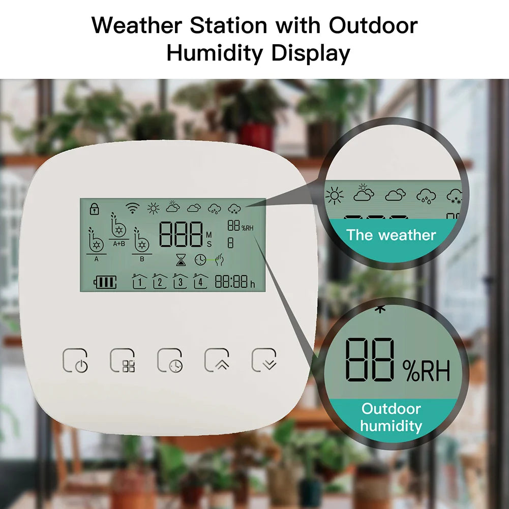 Tuya Smart Water Pump Timer - Contrôle d'arrosage par irrigation micro-goutte WiFi via les applications SmartLife Google Alexa