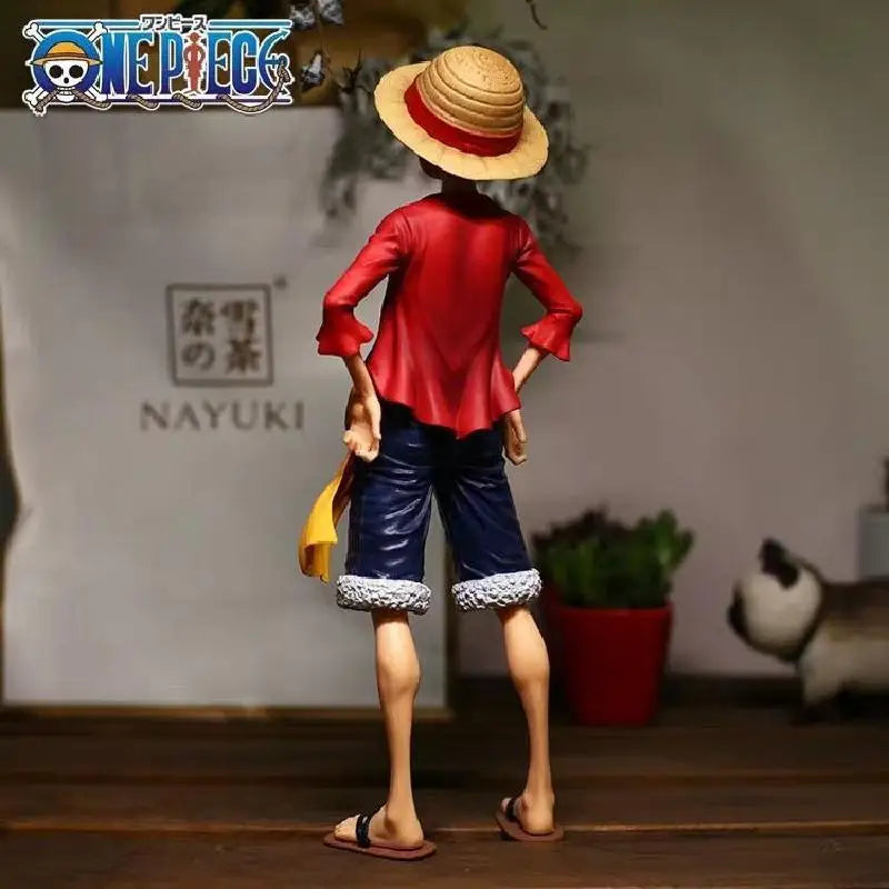 Figure d'Anime Luffy Sourire Confiant - Modèle de Poupée d'Action de 11 Pouces pour Collectionneurs et Fans