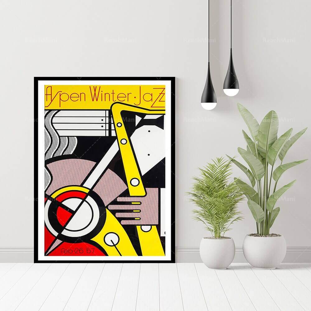 Affiche en toile en coton premium Pop Art de Lichtenstein
