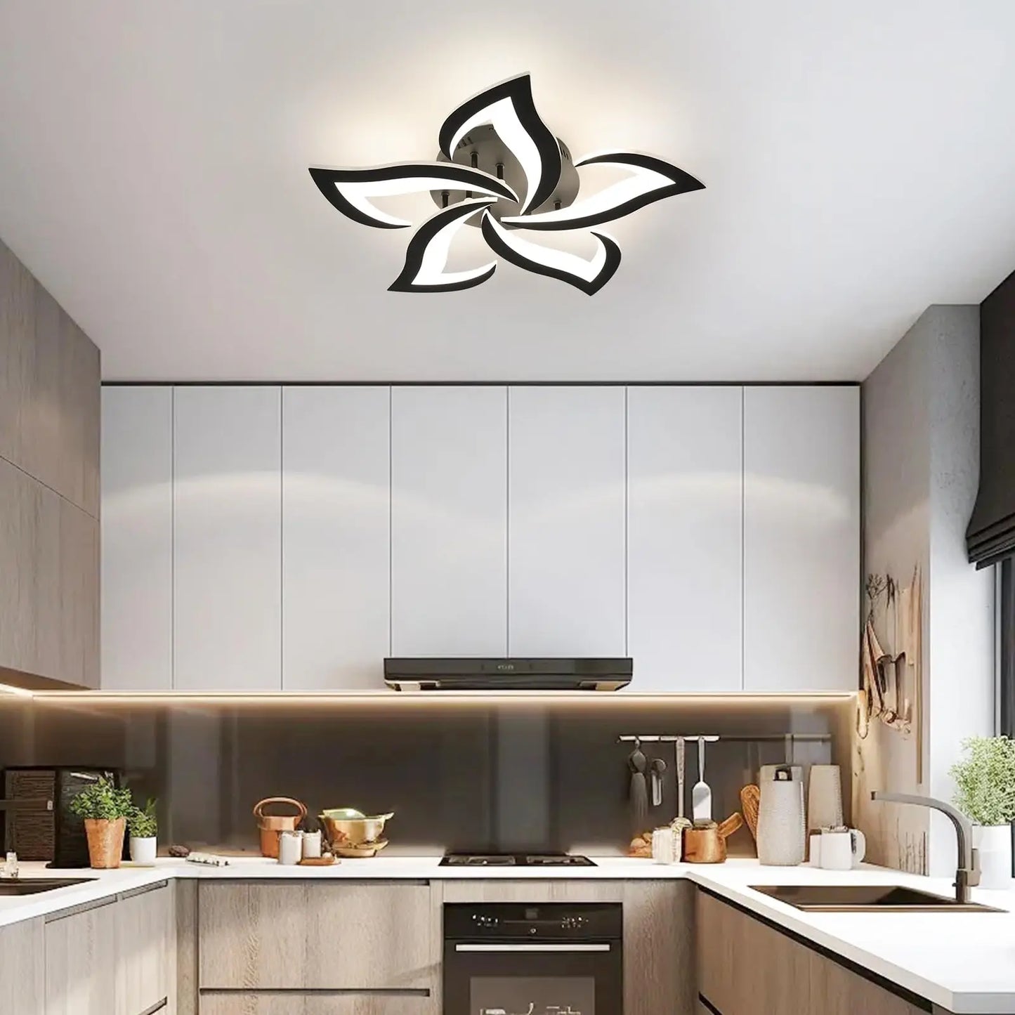 AcrylicAura – Lampe suspendue moderne avec télécommande