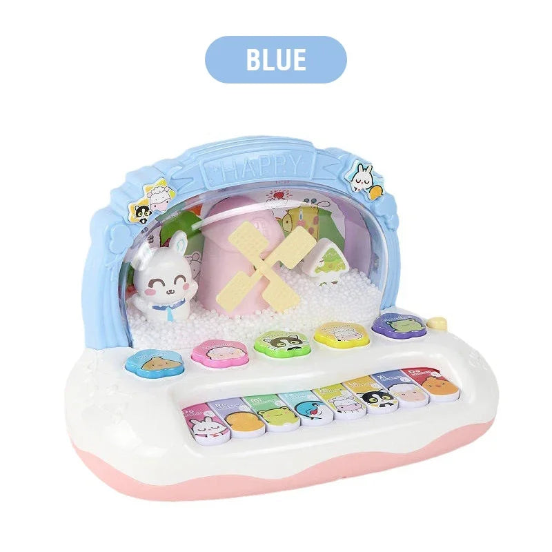 Piano électronique pour enfants avec sons d'animaux et lumières - Jouet musical éducatif pour les enfants de 3 ans et plus, parfait cadeau d'anniversaire