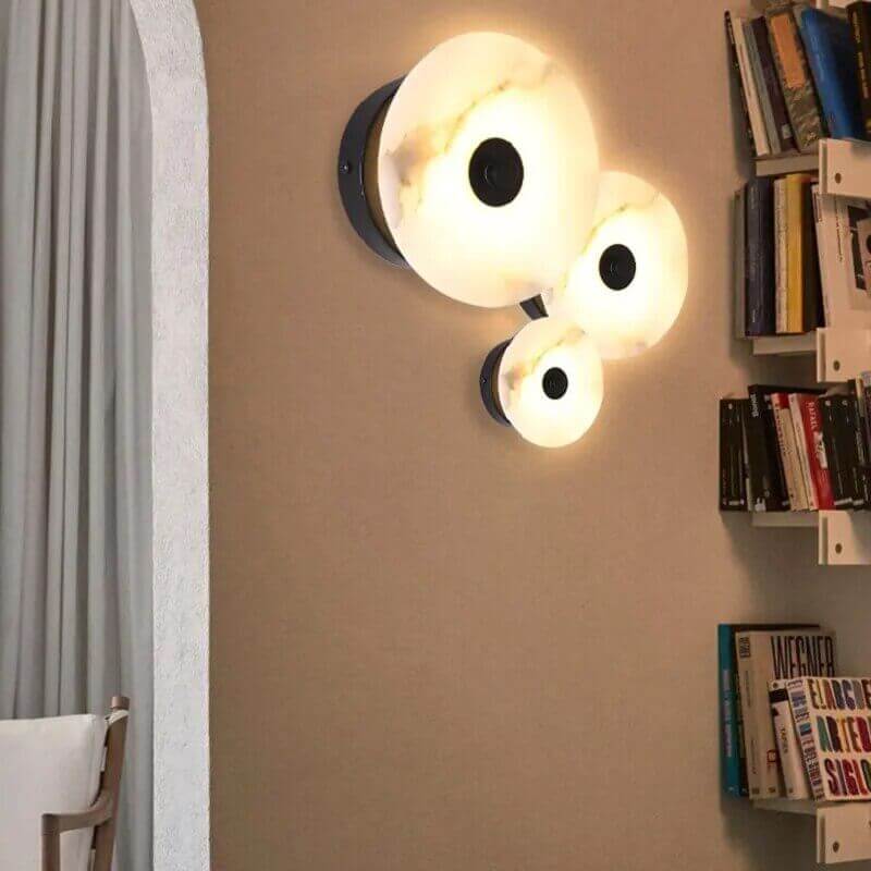 Applique en marbre luxueuse - élégance intemporelle pour les petits espaces