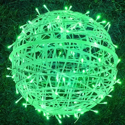 Sphere Lumières de Fête en Osier - Éclairage de Fête Élégant en Osier pour Chaque Occasion