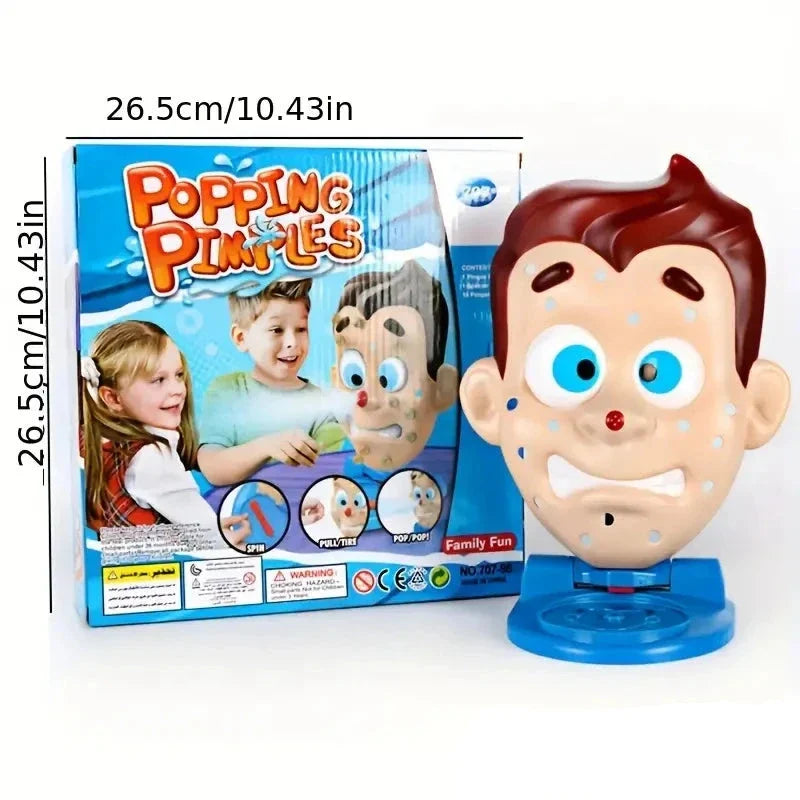 Jeu de popping de boutons avec spray d'eau - Amusement hilarant en famille pour les enfants, défi de pression anti-stress pour le visage, jouet interactif parent-enfant