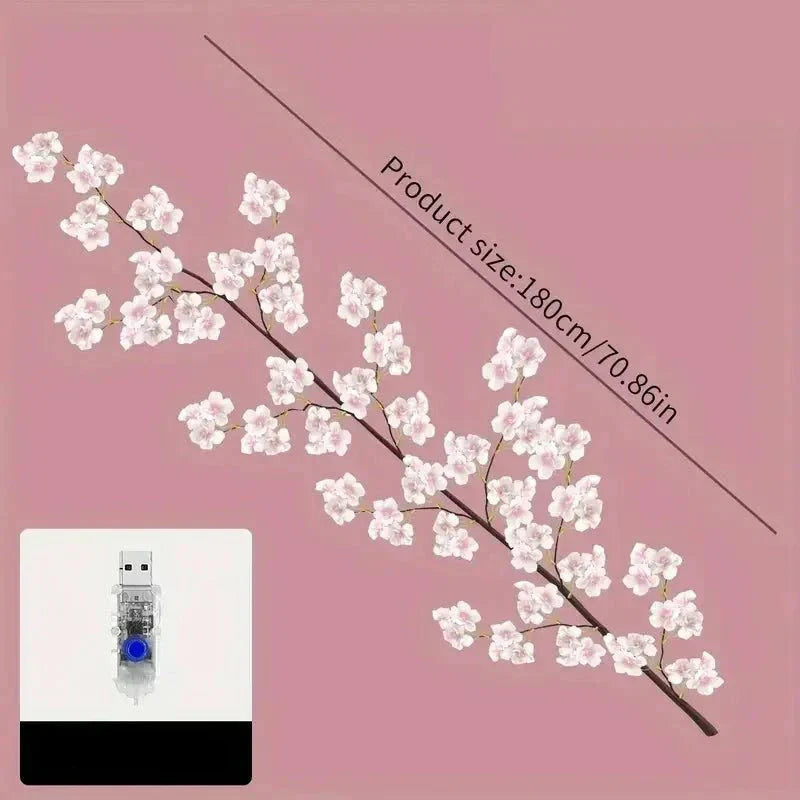 PetalGlow - Envoûtante guirlande lumineuse LED Sakura