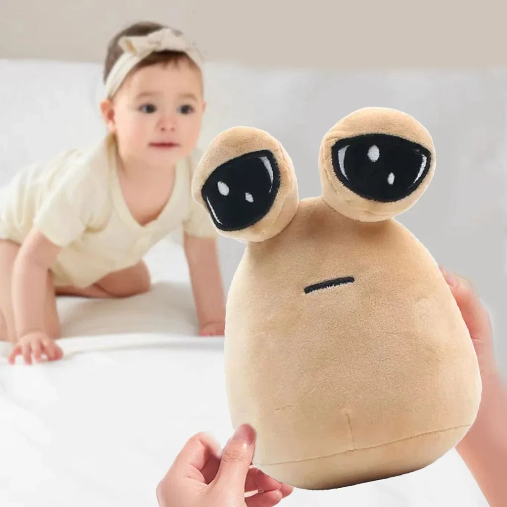 Jouet en peluche doux Alien - 17-22 cm (7,6-8,6 pouces) Coussin câlin pour enfants, parfait cadeau d'anniversaire et décoration intérieure nerdy