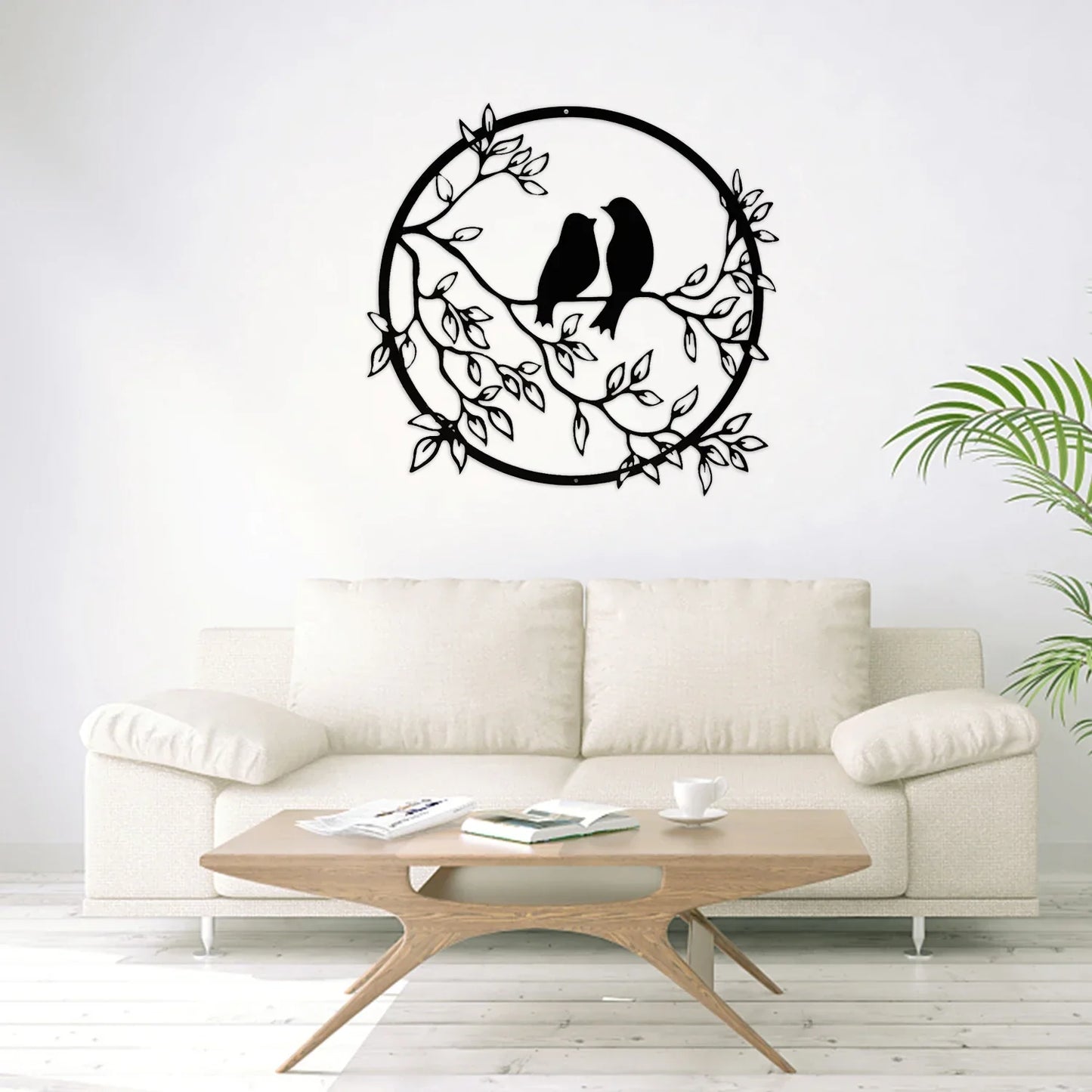 Oiseaux Sur Branche Art Murale