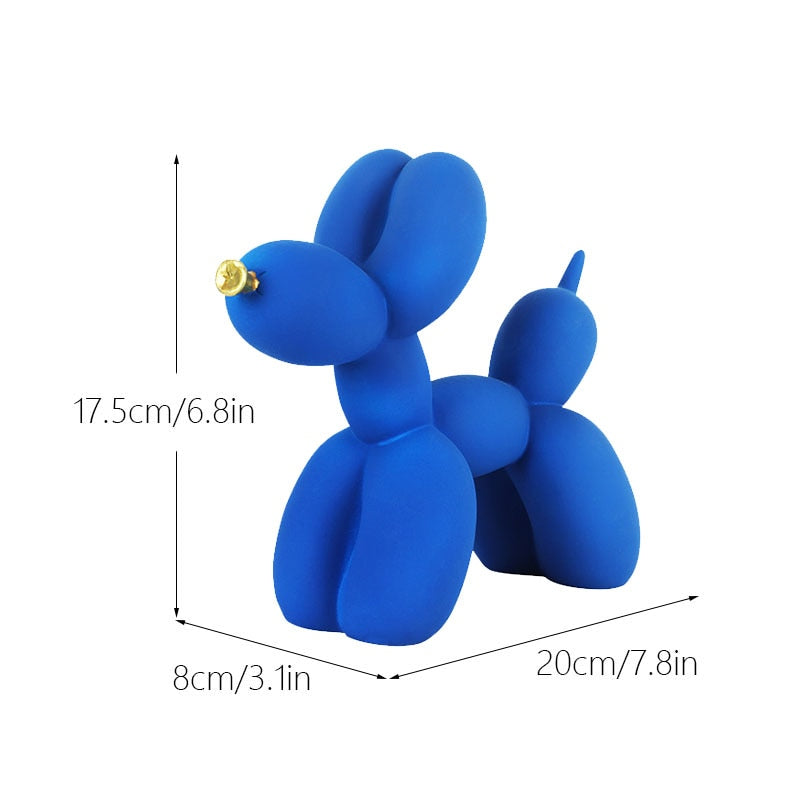 Figures de chien ballon nordiques statue d'intérieur