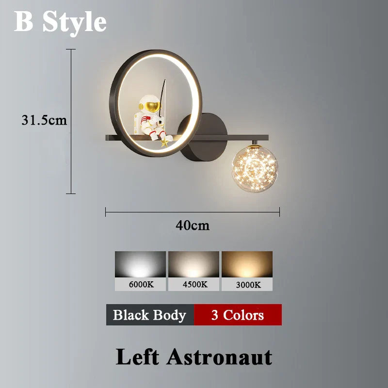 Applique murale Space Sconce projecteur d'étoiles en métal