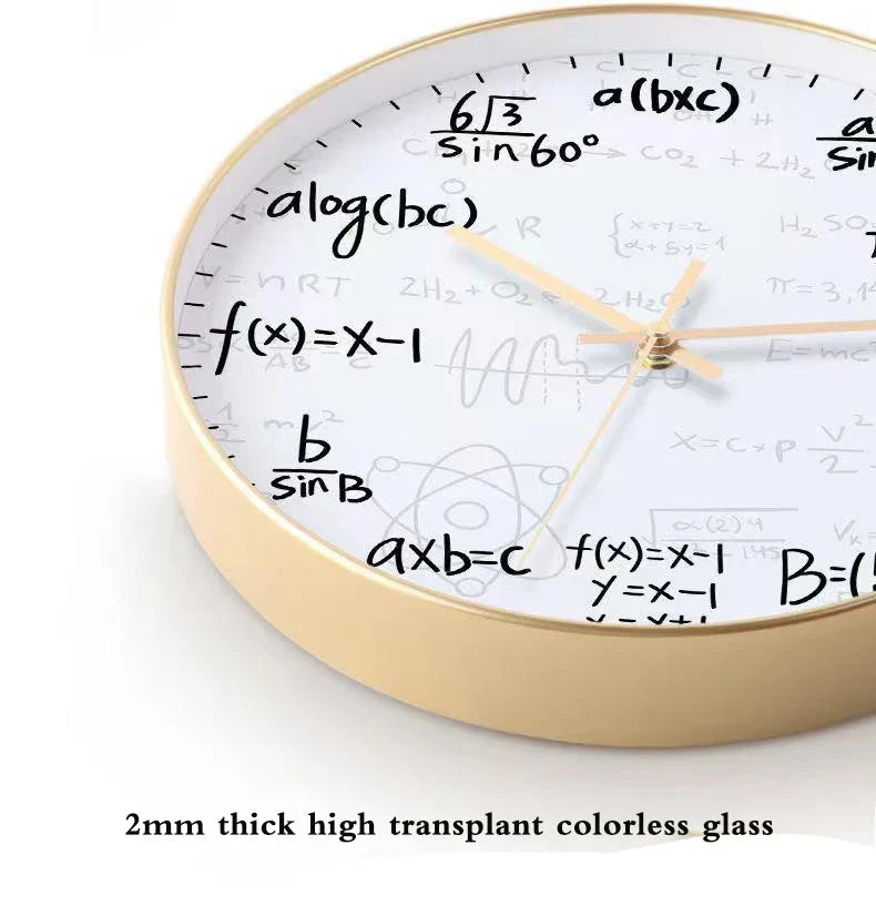ChalkBoard Clock - Décoration murale des formules mathématiques