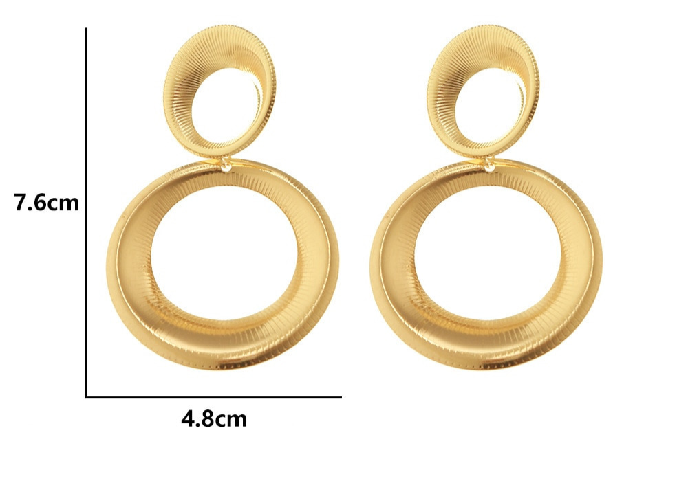 Boucles d'oreilles Gouden Cirkel | Bijoux uniques déclaratifs pour un look audacieux