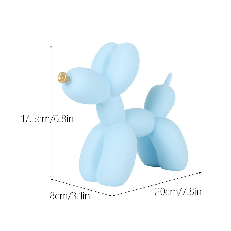 Figures de chien ballon nordiques statue d'intérieur