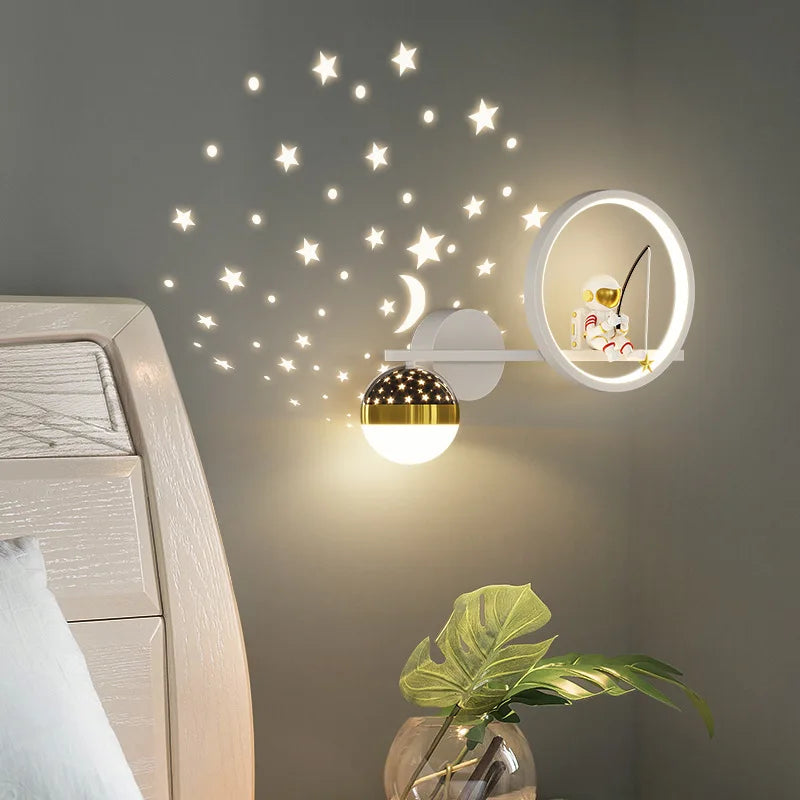 Applique murale Space Sconce projecteur d'étoiles en métal