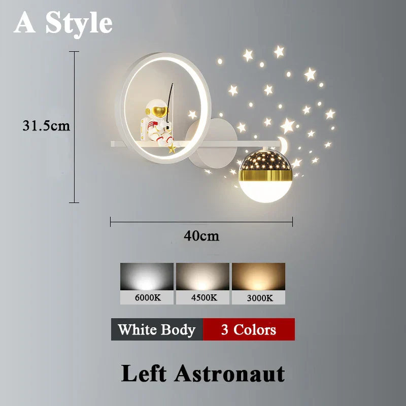 Applique murale Space Sconce projecteur d'étoiles en métal