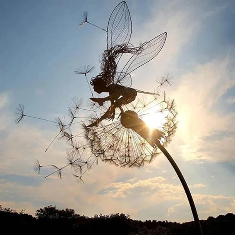 Angel Enchanting Fairy Garden Sculptures Décoration de Jardin