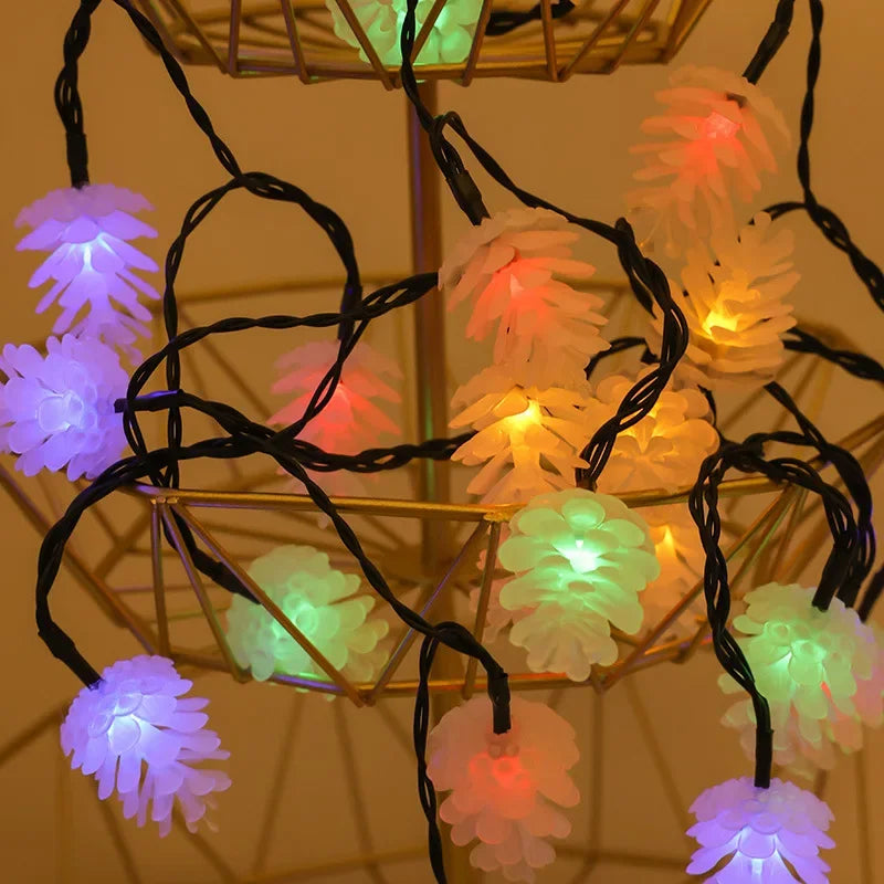 Pinecone Énergie Solaire Guirlande Lumineuse - Décoration Magique Énergie Solaire
