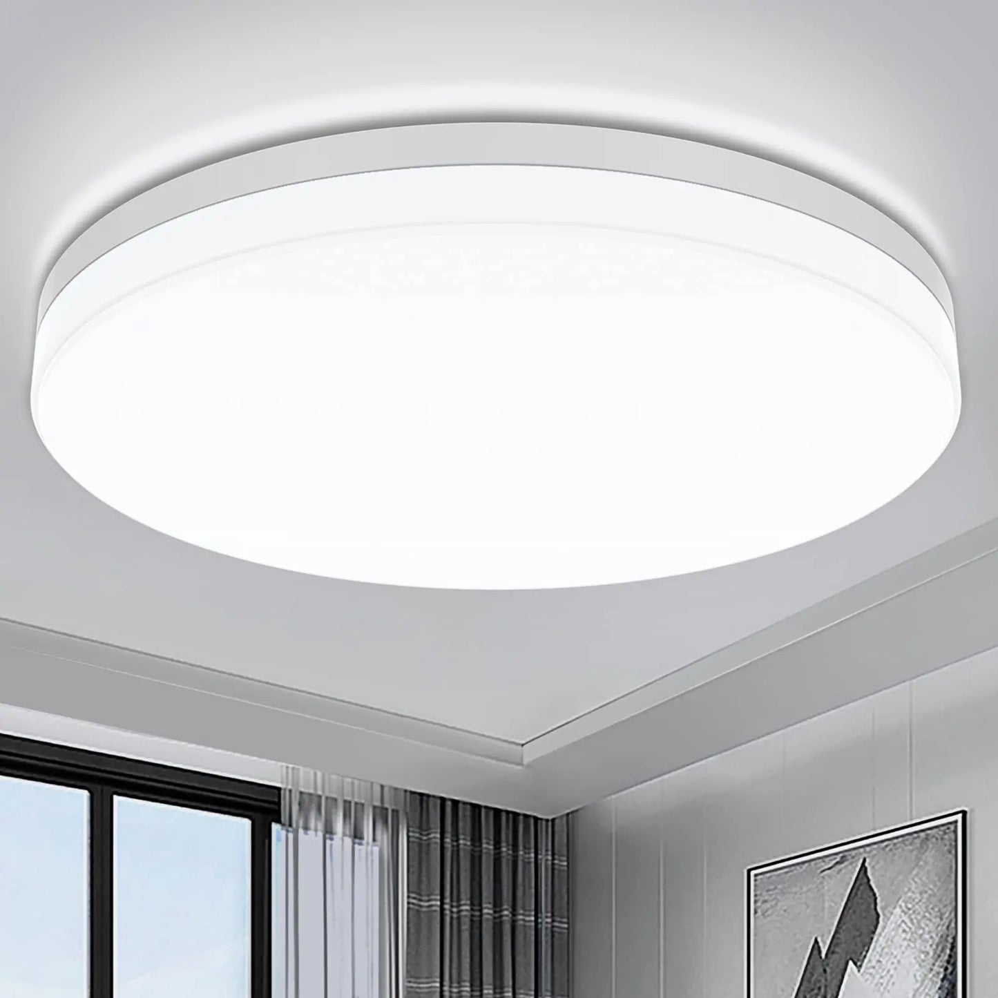 LumièreScandi - Plafond LED Crème Scandinave