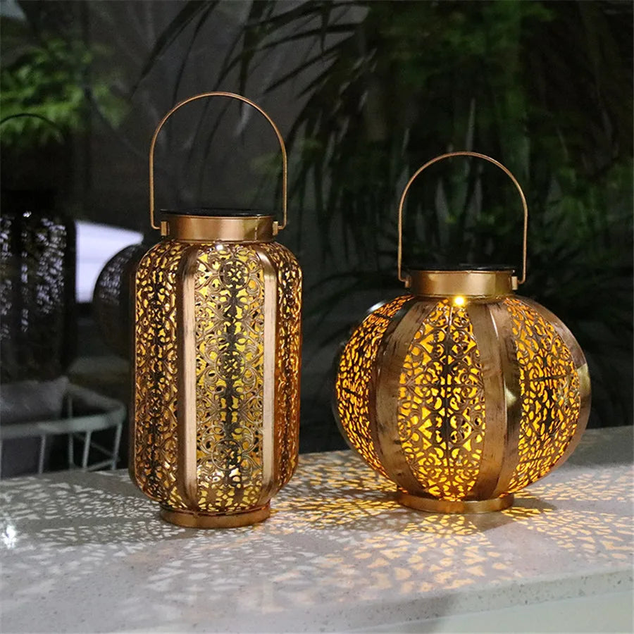 Floroux Art Deco Solar Lamp | Elegant Garden Lighting | Durable LED Lamp | Decorative Outdoor Light