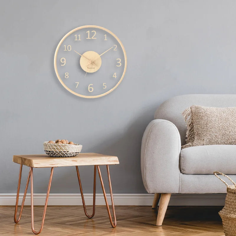 Floroux Mesure du Temps | Horloge Murale en Verre Élégante pour Votre Maison