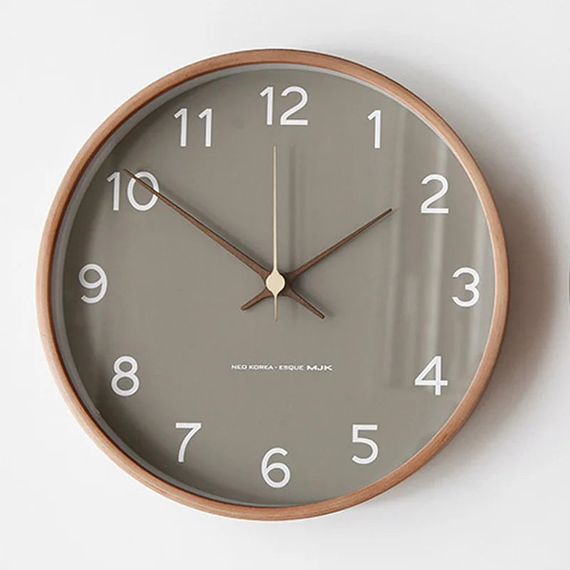 Floroux | Horloge murale en bois et verre